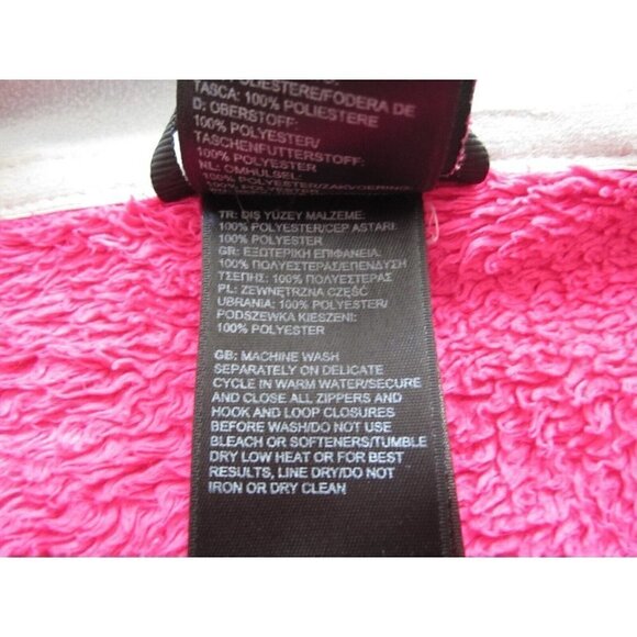 Women's The North Face Fuzzy Full Zip Polyester Pink Jacket Size XS (WJ8) - Picture 9 of 10